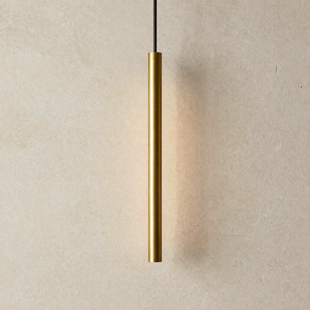Aurelia Minimalist Brass Pendant
